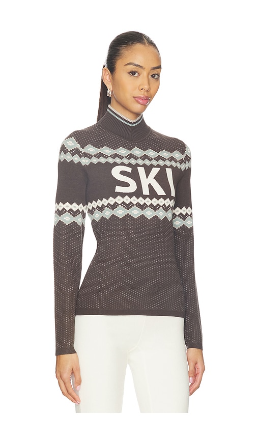 Alp N Rock Goldie Mock Neck Sweater In Brown