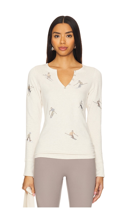 Shop Alp N Rock Slope Henley Shirt In Ivory