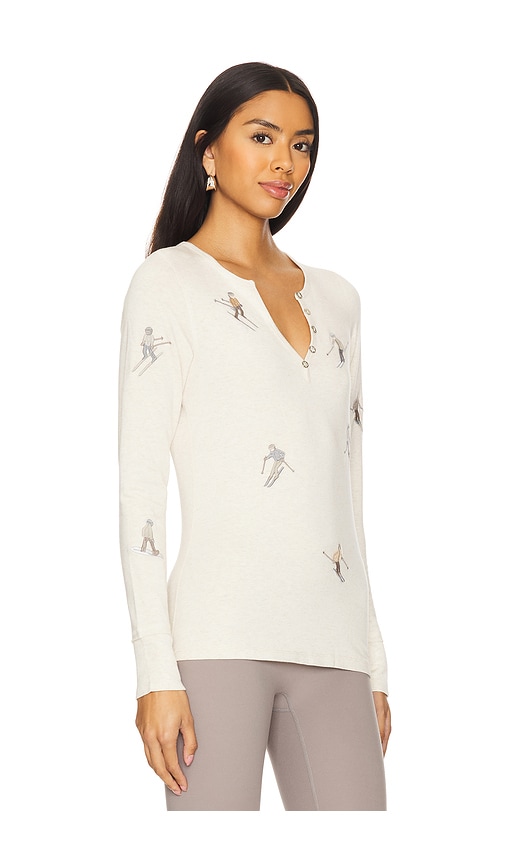 Shop Alp N Rock Slope Henley Shirt In Ivory