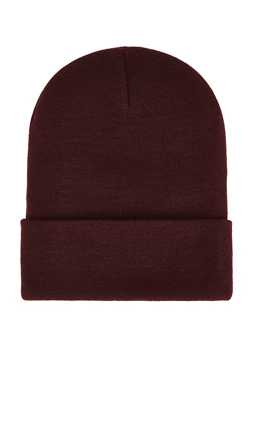 Alpha Industries Essential Beanie In Burgundy