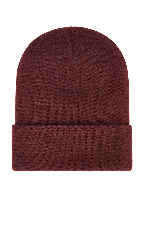  Alpha Industries Essential Beanie In Wine. 