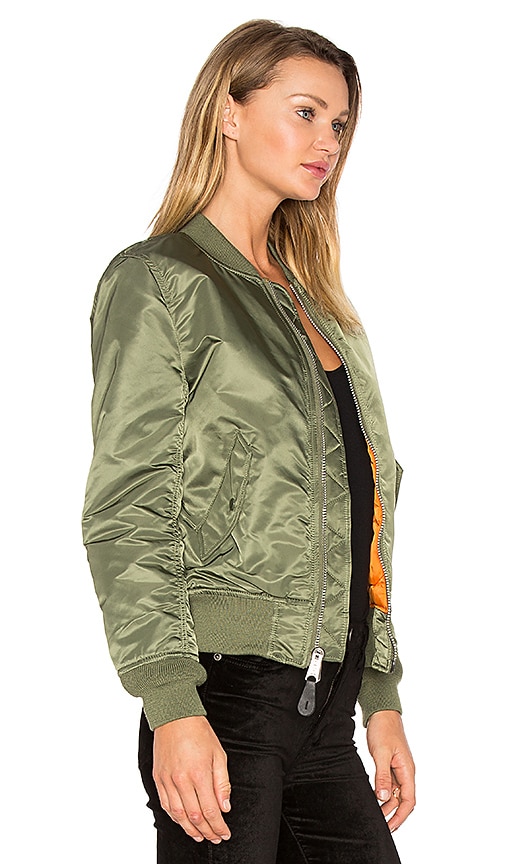 Alpha Industries Bomberjacke Ma-1 W In Green. Größe Xs. Also In S, L. 