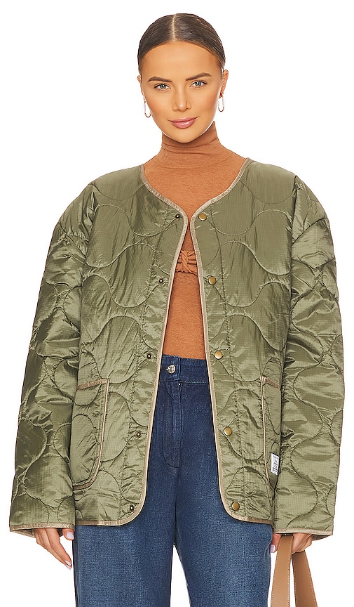 ALPHA INDUSTRIES CONTRAST QUILTED JACKET