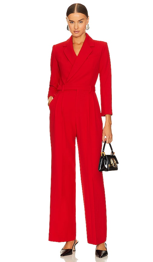 Shop A.l.c Tatum Jumpsuit In Red