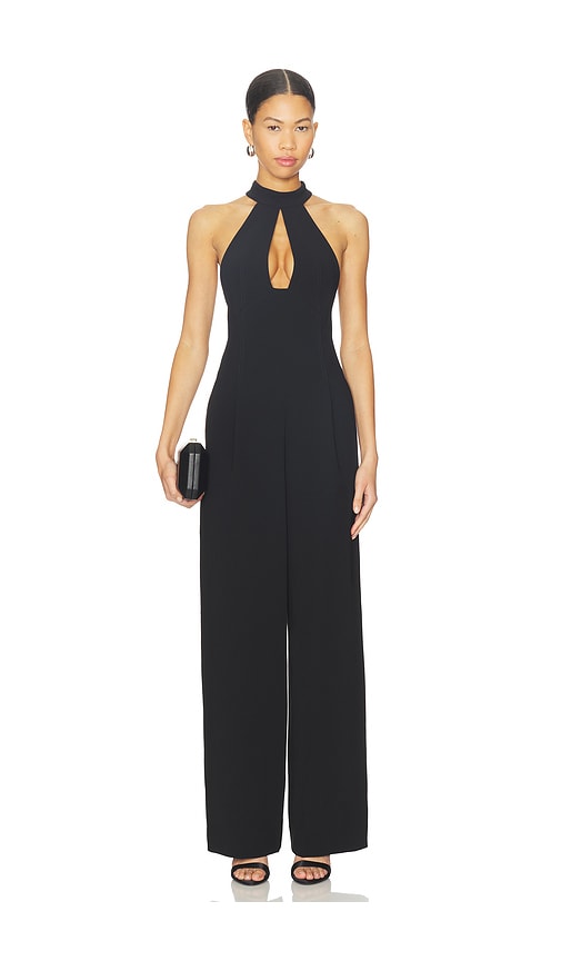 A.l.c . Lucie Merino Wool Halter Jumpsuit In Black
