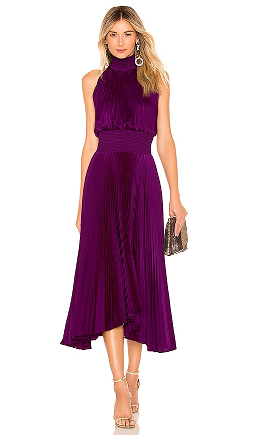 alc renzo pleated dress