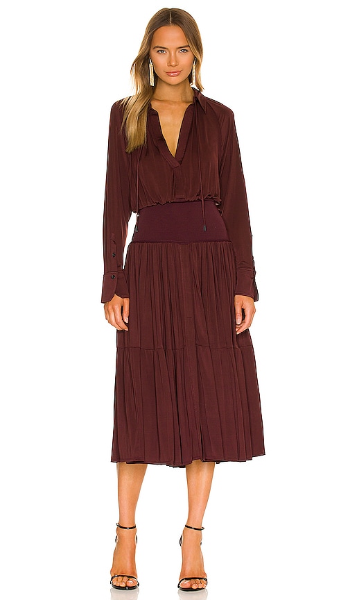 A.L.C. Conrad Dress in Bitter Chocolate