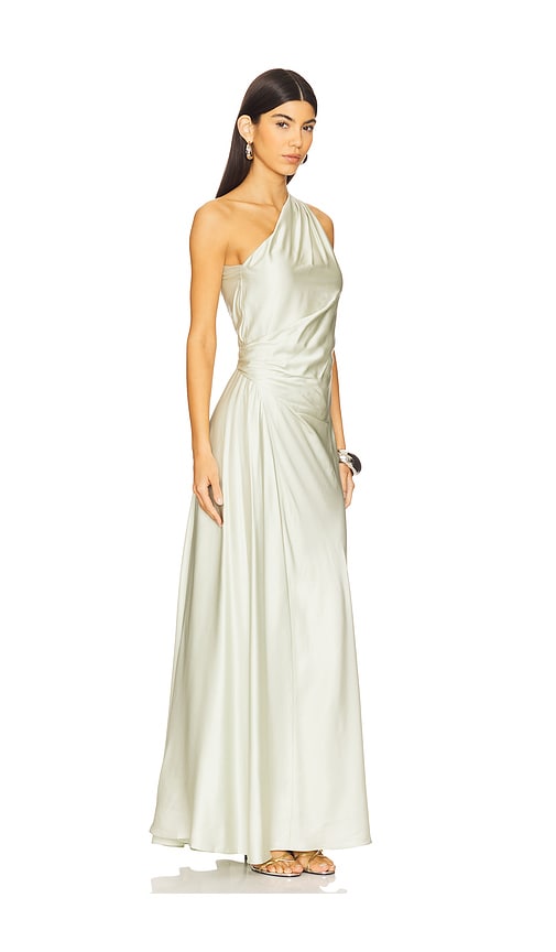 Shop A.l.c Aster Gown In Baby Blue