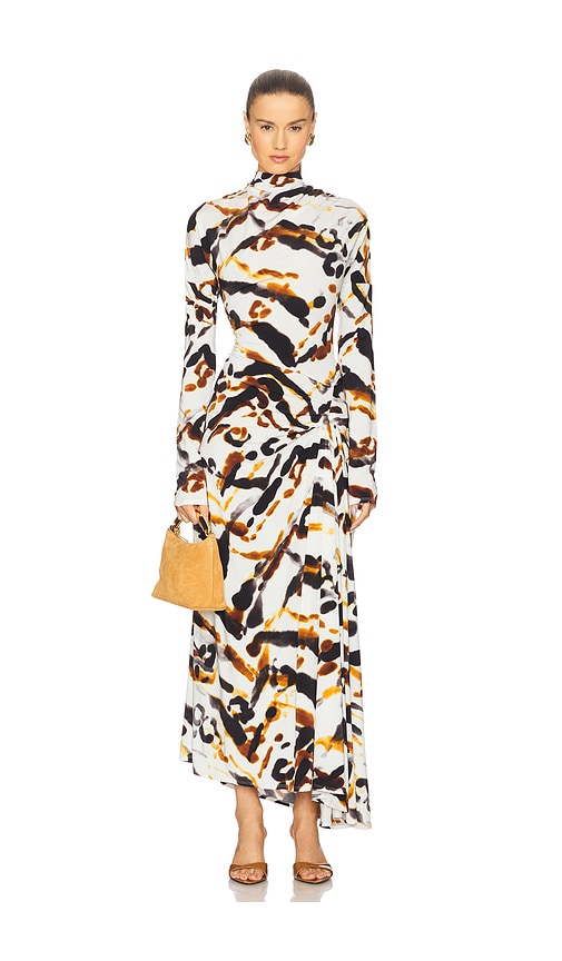 A.l.c Lia Long-sleeve Maxi Dress In Multi