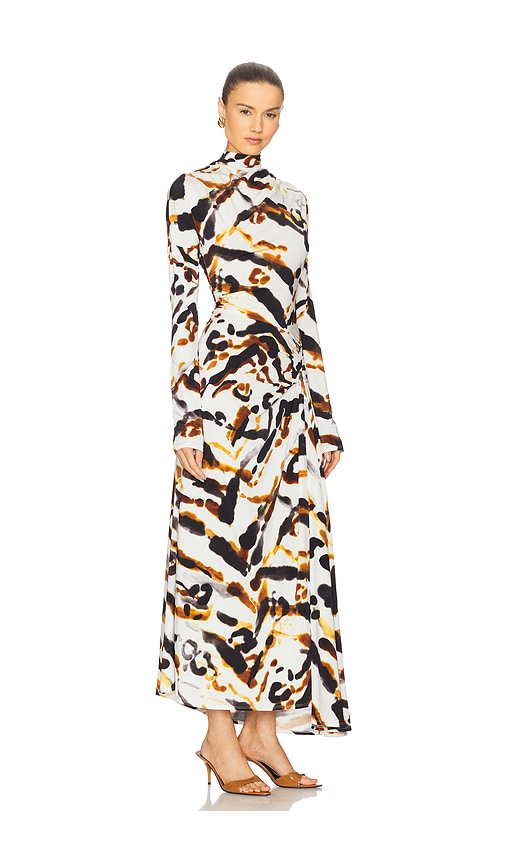 A.l.c Lia Long-sleeve Maxi Dress In Multi