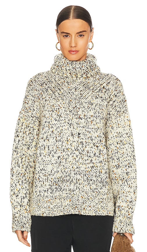 A.L.C. Frances Sweater in Natural, Navy & Ochre