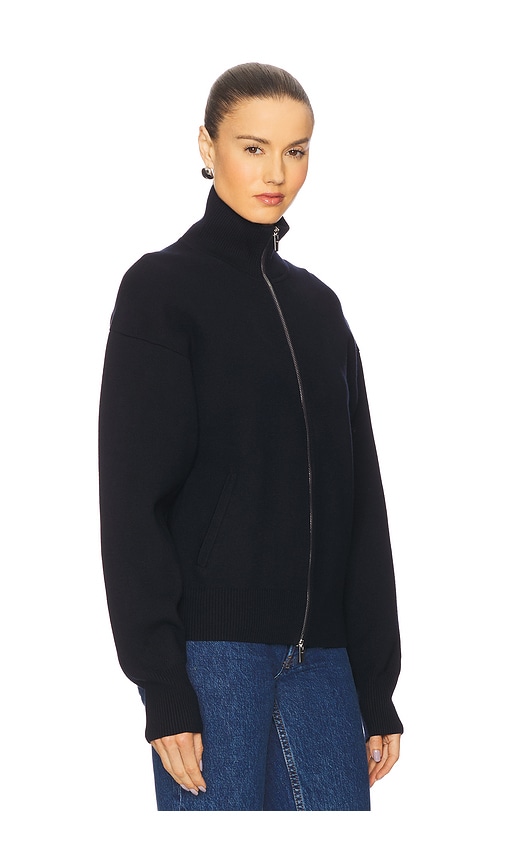 A.l.c Zip-front Long-sleeve Cardigan In Blue