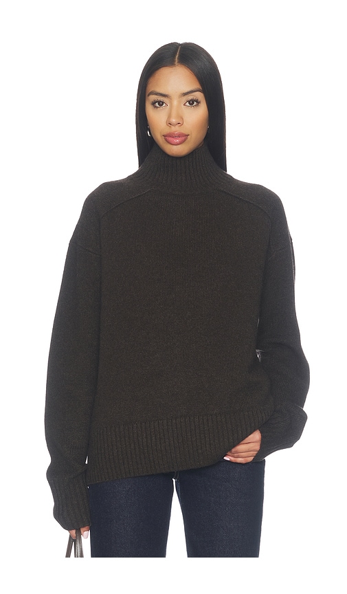 A.l.c Archie Sweater In Dark Brown Melange
