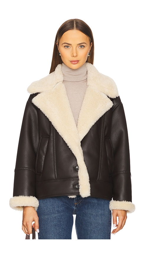 A.l.c A. L.c. Aubrey Sherpa Coat In Brown