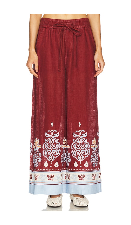 Shop A.l.c Emmett Pant In Burgundy