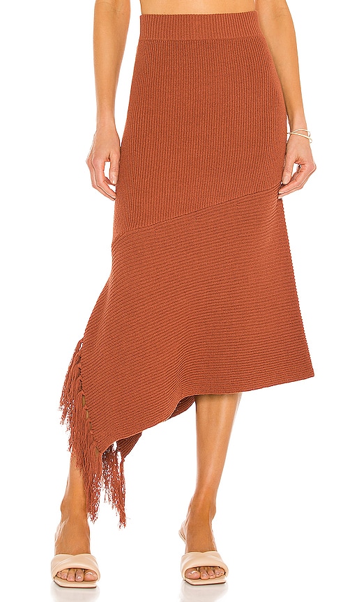 A.L.C. Costello Skirt in Deep Amber