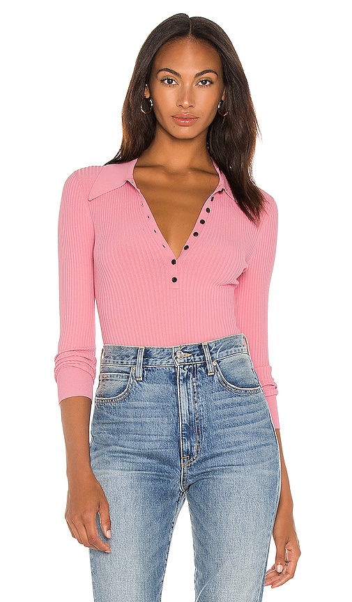 A.L.C. Lance Top in Coral Pink