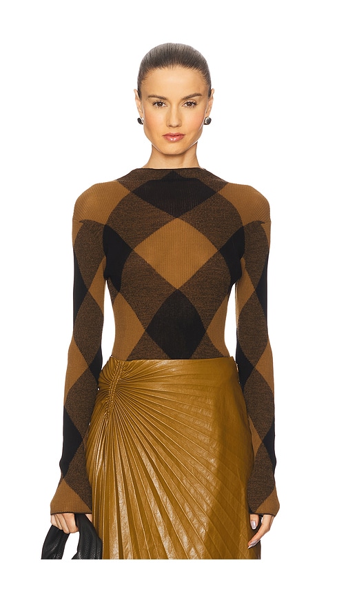 Hugh Top in Brown,Black. - size XS (also in M, S)