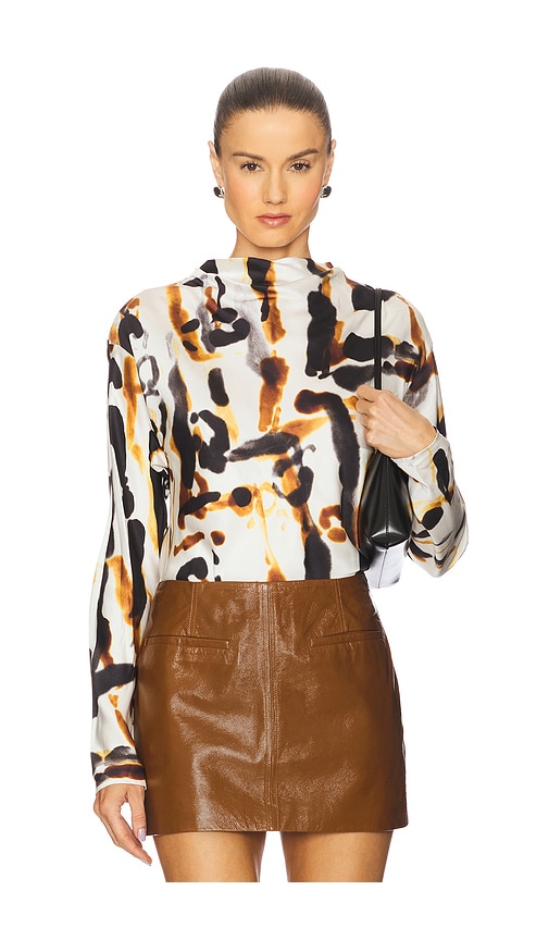 A.l.c Georgia Top In Animal Print