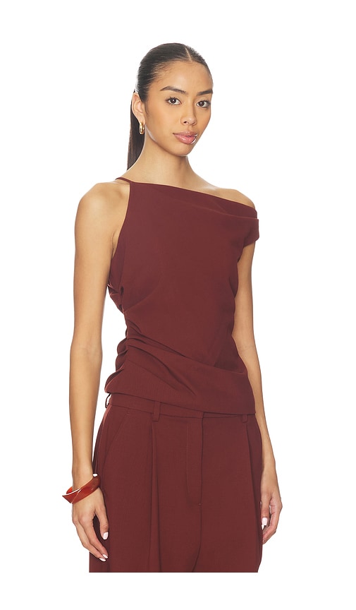 A.l.c Leia Top In Burgundy