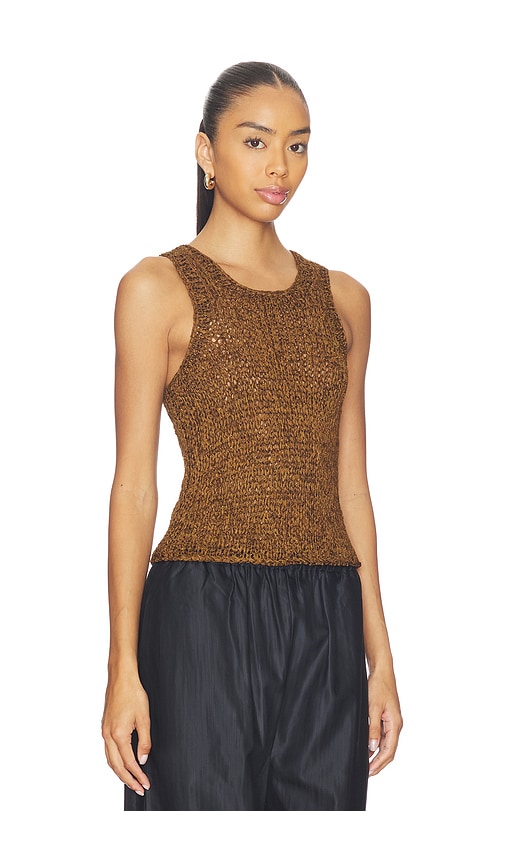 A.l.c Nelly Knit Top In Canyon Dust In Brown