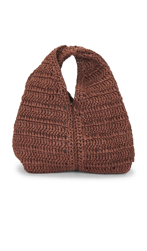 A.l.c Simone Raffia Bag In Brown