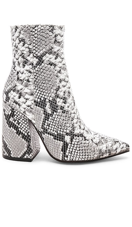 Snake print bootie