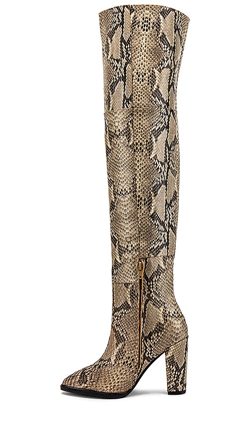 Alias Mae Alla Boot In Beige Snake Revolve