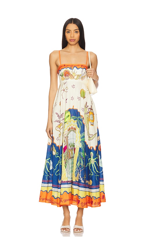 Alemais Surrealist Summer Sundress in Multi