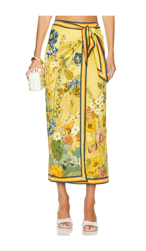 Zhivago Cresida Sarong Skirt in Yellow