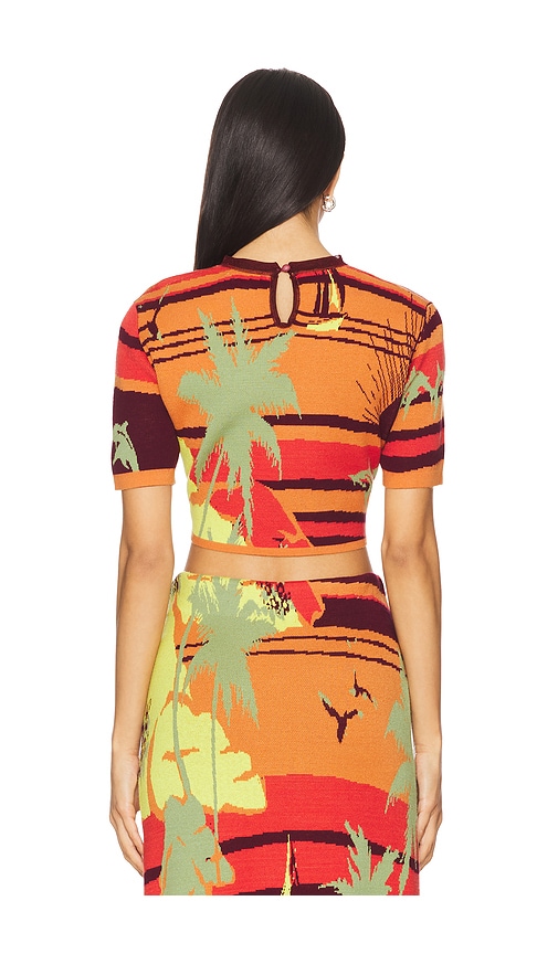  Alemais Kurzarm-oberteil Palm Island In Orange. Größe S. Also In Xs. 