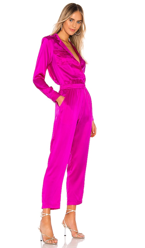 revolve pink jumpsuit