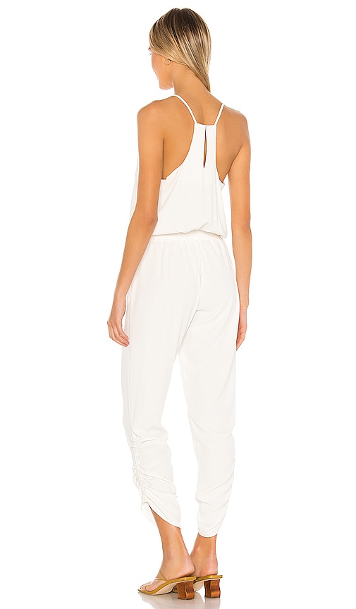 amanda uprichard lowell ruched jumpsuit