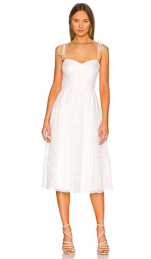 Amanda Uprichard Tula Dress in Sugar Embroidery