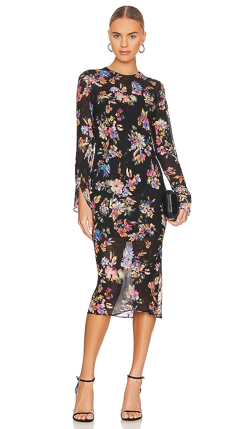 Collier Midi Dress in Black. - size XS (also in S)