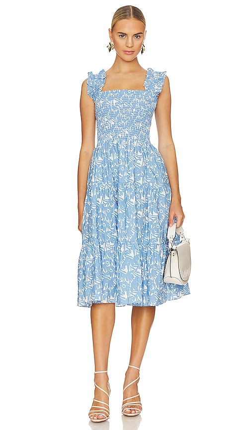 amanda uprichard adelene midi dress Amanda Uprichard x REVOLVE Adelene Dress in Bluestem
