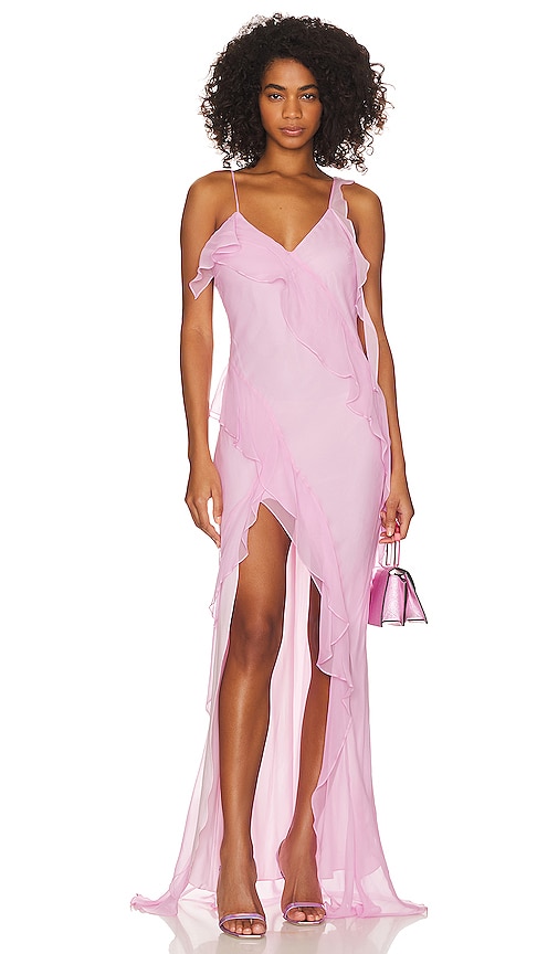 Blush Pink Floral Lace Long Prom Dresses Short Sleeve Formal Dress ARD –  SheerGirl