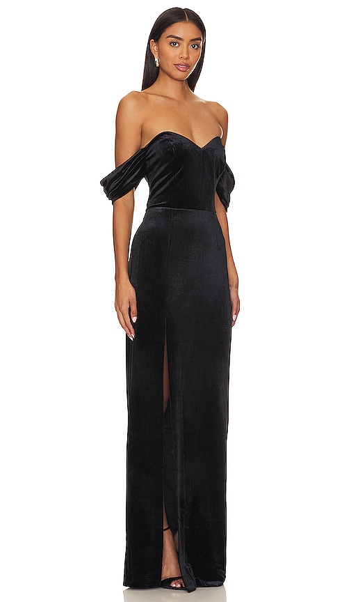 Shop Amanda Uprichard X Revolve Falcon Gown In Black