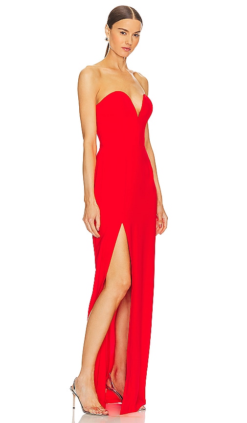 Shop Amanda Uprichard X Revolve Cherri Gown In Red