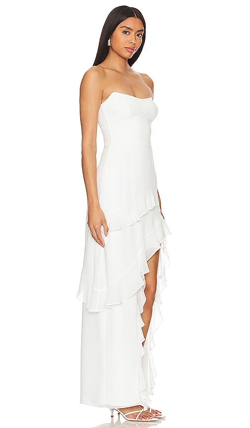 Shop Amanda Uprichard Magnolia Dress In White