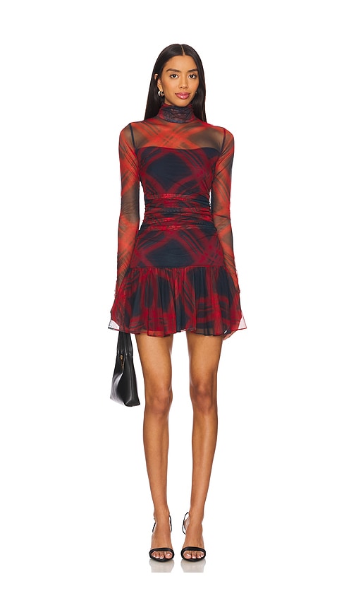 Amanda Uprichard Rumi Dress In Ivy Plaid