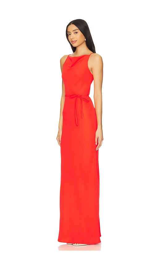Amanda Uprichard Shaelyn Maxi In 深红色