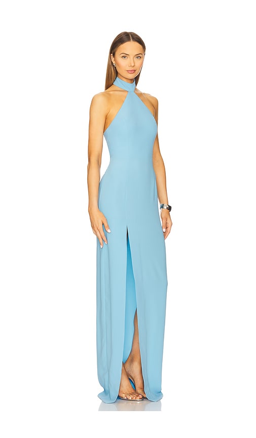 Amanda Uprichard X Revolve Queen Gown In Blue