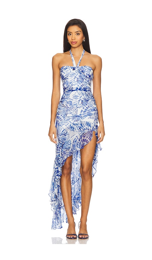 Marabou Dress in Blue. - size XL (also in XS)