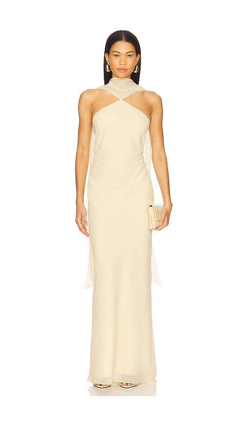 Ashton Maxi Dress in Yellow. - size XL (also in M, S, XS)