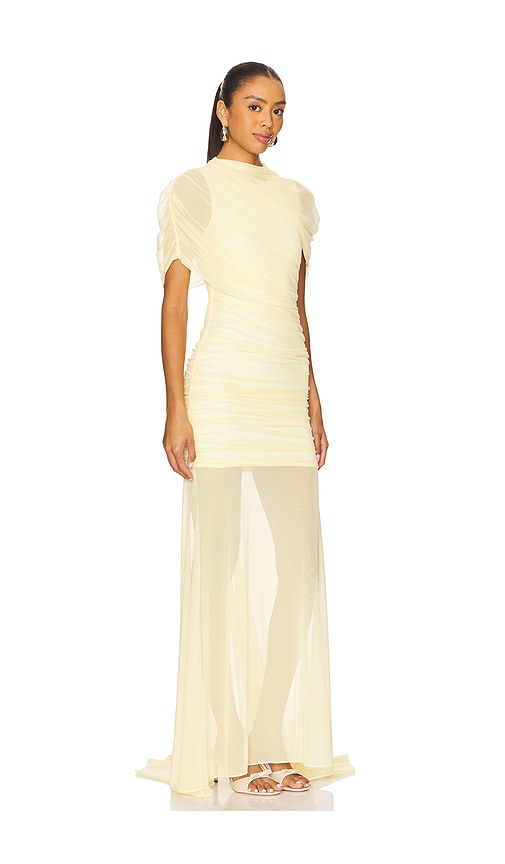 Amanda Uprichard X Revolve Evianna Gown In Yellow