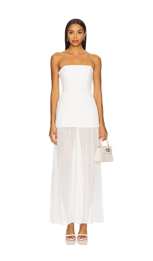 x REVOLVE Linda Dress in Ivory. - size XL (also in L, M, S, XS)