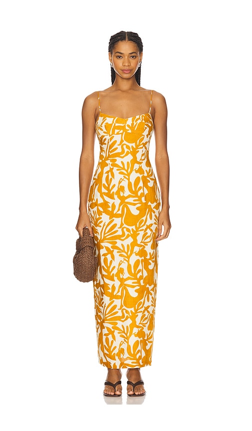 Lawrence Maxi Dress in Yellow. - size S (also in L, M, XS)