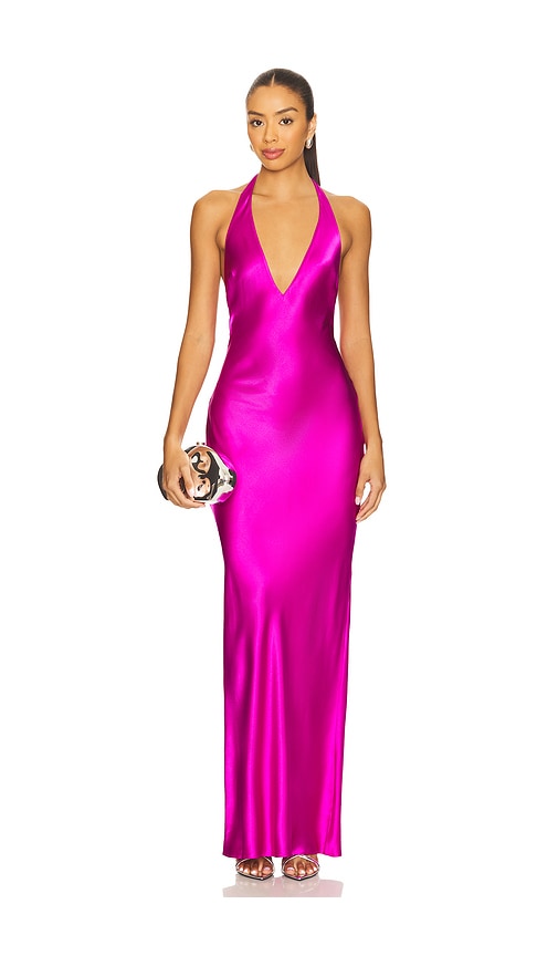 Amanda Uprichard Bondi Maxi Dress In Purple