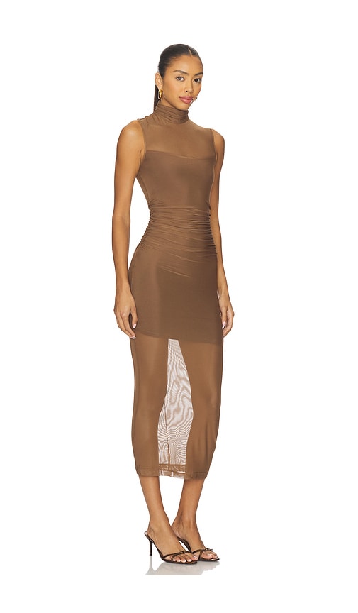 Amanda Uprichard Damira Dress In Brown